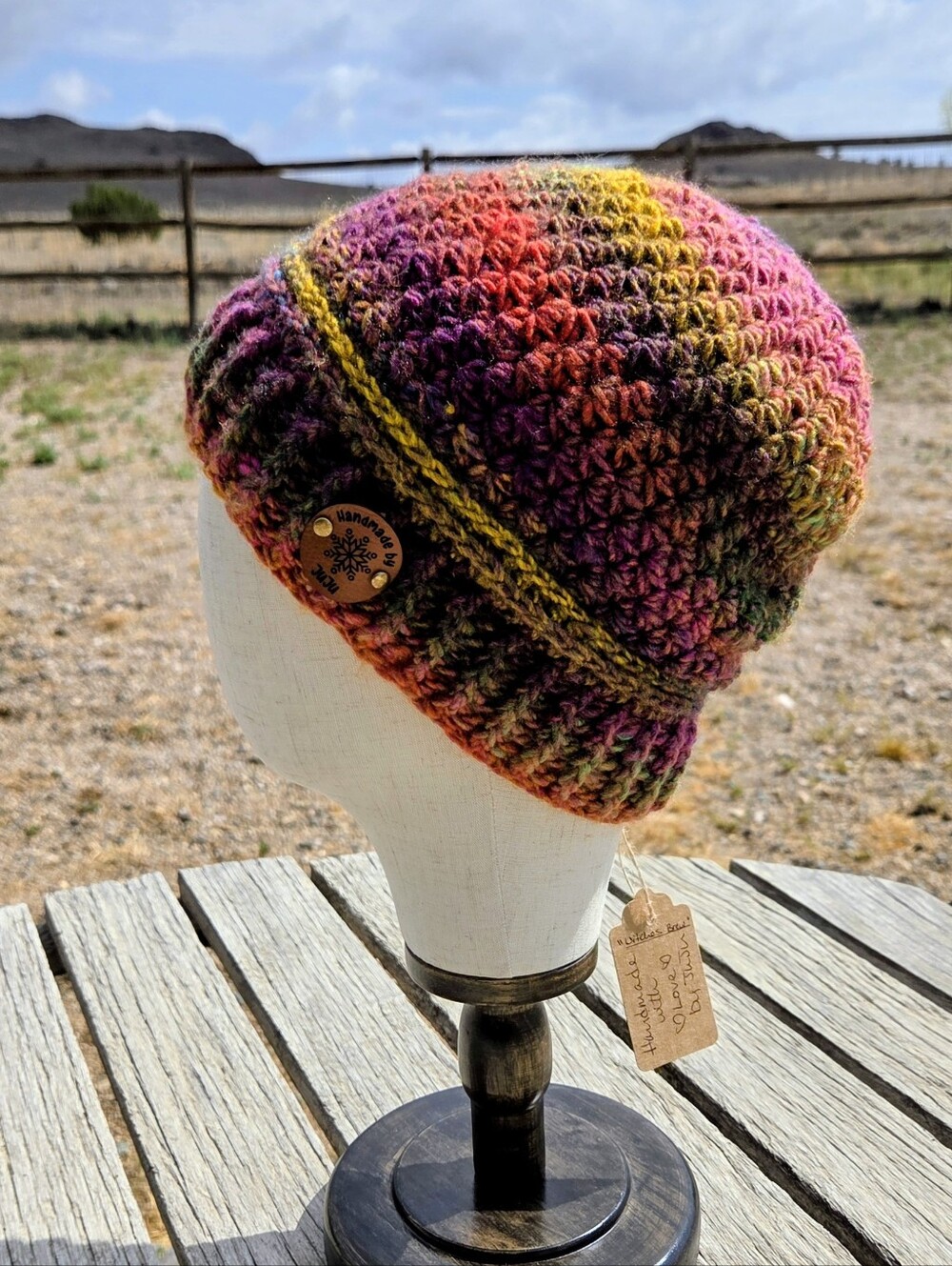 Artisan Handmade Crochet "Witches Brew" Multicolor Beanie Hat